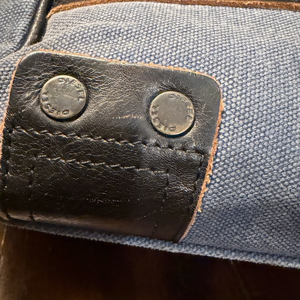 Vintage 90’s Diesel Canvas & Leather Mini Bag - Picture 5 of 12